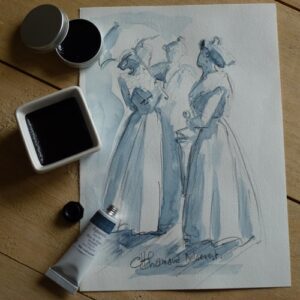 godets aquarelles