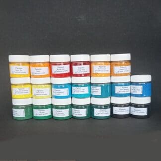 gamme complète de 20 pots de pigment