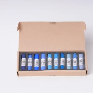 Coffret de 10 pastels secs - 10 bleus
