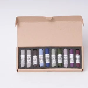 Coffret de 10 pastels secs - Gris sombres