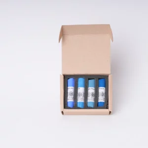 Coffret de 4 pastels secs - Bleus