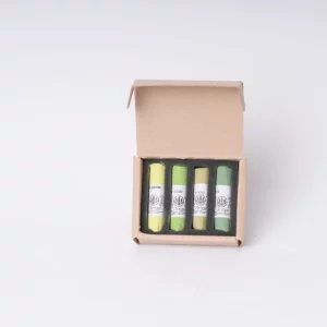 Coffret de 4 pastels secs - Verts