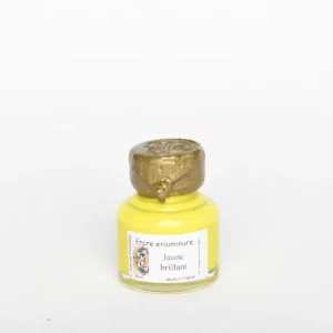 Encre d'enluminure - Jaune brillant, 30 ml