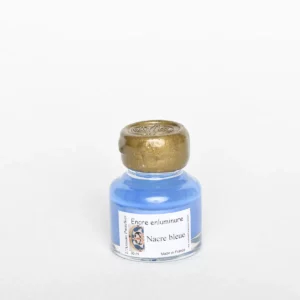 Encre d'enluminure - Nacre bleue