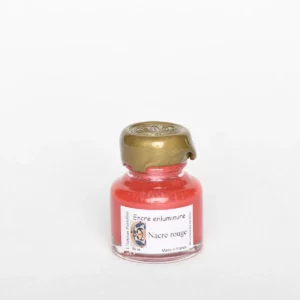 Encre d'enluminure - Nacre rouge