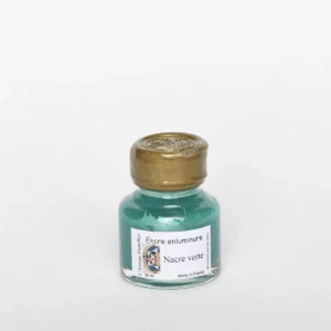 Encre d'enluminure - Nacre verte