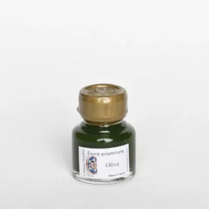 Encre d'enluminure - Vert olive, 30 ml