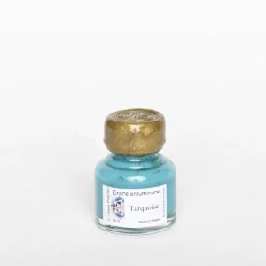 Encre d'enluminure - Turquoise, 30 ml