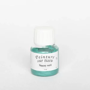 Peintures tissus - Nacre vert, 50 ml