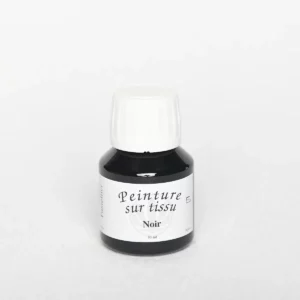 Peintures tissus - Noir, 50 ml