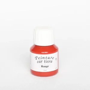 Peintures tissus - Rouge, 50 ml