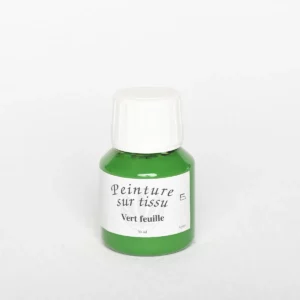 Peintures tissus - Vert feuille, 50 ml